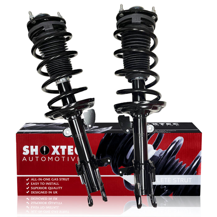 Shoxtec Front Complete Struts fits 2009-2015 Honda Pilot Coil Spring Assembly Shock Absorber Repl. Part no. 6172648 6172647