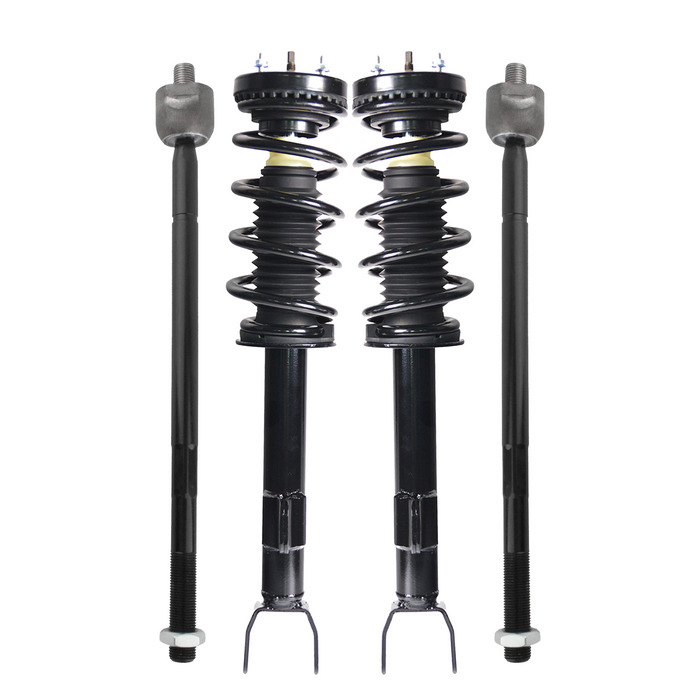 Shoxtec 4pc Front Suspension Shock Absorber Kits Replacement for 2012-2019 Dodge Challenger Includes 2 Complete Struts 2 Front Inner Tie Rods