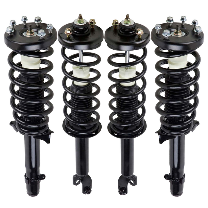 Shoxtec Full Set Complete Strut Shock Absorbers Replacement for 2009-2012 Acura TSX; 2.4L I4 / 3.5L V6 Repl. Part No. 172771 172770 172692L 172692R