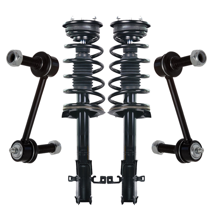 Shoxtec 4pc Front Suspension Shock Absorber Kits Replacement for 2007-2010 Ford Edge FWD only 2007-2010 Lincoln MKX FWD only Includes 2 Complete Struts 2 Sway Bars