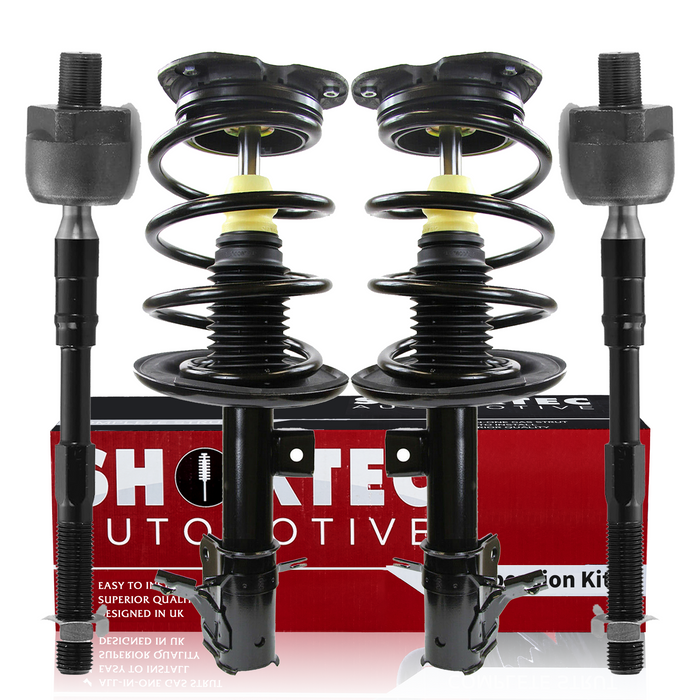 Shoxtec 4pc Front Suspension Shock Absorber Kits Replacement for 2008-2011 Nissan Altima Submodels Sedan Hybrid ELECTRIC/GAS Includes 2 Complete Struts 2 Inner Tie Rod Ends