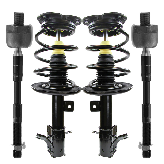 Shoxtec 4pc Front Suspension Shock Absorber Kits Replacement for 2008-2011 Nissan Altima Submodels Sedan Hybrid ELECTRIC/GAS Includes 2 Complete Struts 2 Inner Tie Rod Ends