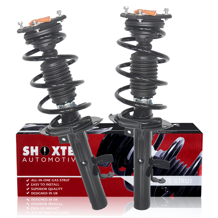 Shoxtec Front Complete Struts Replacement for 2013 - 2015 Ford Focus Coil Spring Assembly Shock Absorber Repl. Part No.172908 172907