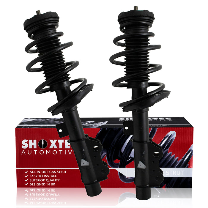 Shoxtec Front Complete Struts Assembly Replacement for 2013 - 2015 Chevrolet Camaro Coil Spring Shock Absorber Repl. part no 172913 172912