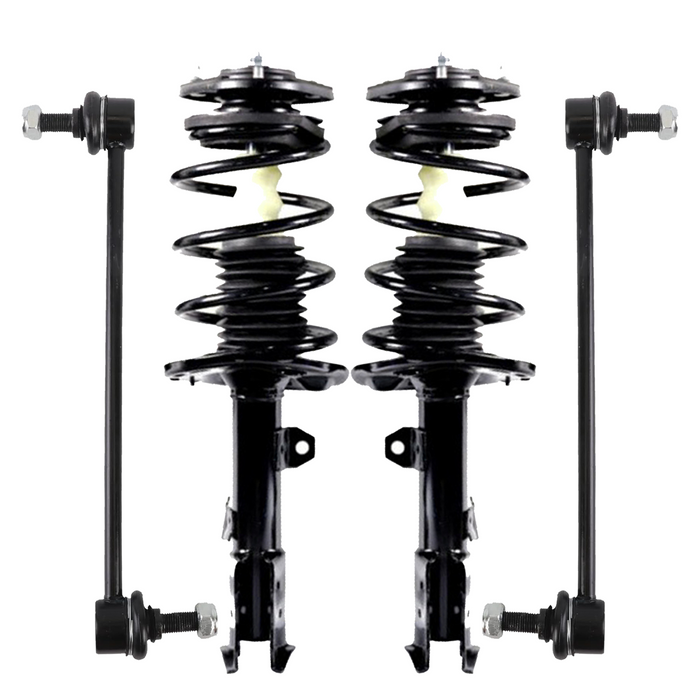 Shoxtec 4pc Front Suspension Shock Absorber Kits Replacement for 2014-2019 Toyota Corolla Includes 2 Complete Struts 2 Front Sway Bar End Link