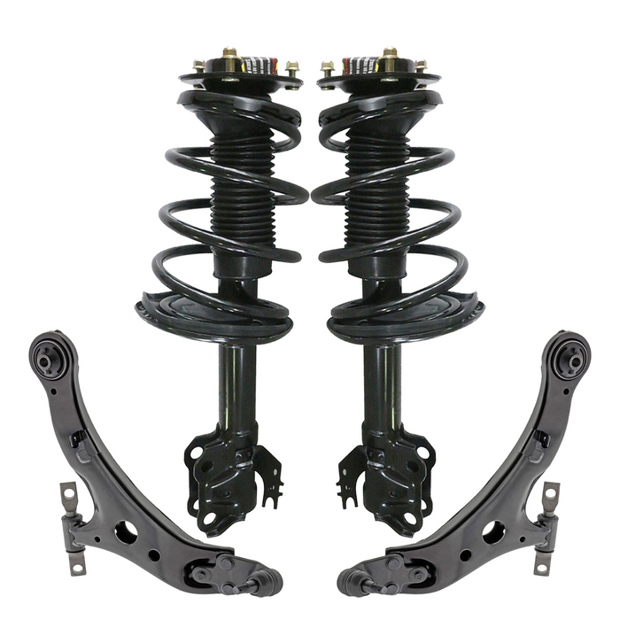 Shoxtec 4pc Front Suspension Shock Absorber Kits Replacement for 2012-2017 Toyota Camry E Includes 2 Complete Struts 2 Front Lower Control Arms and Ball Joint Assembly