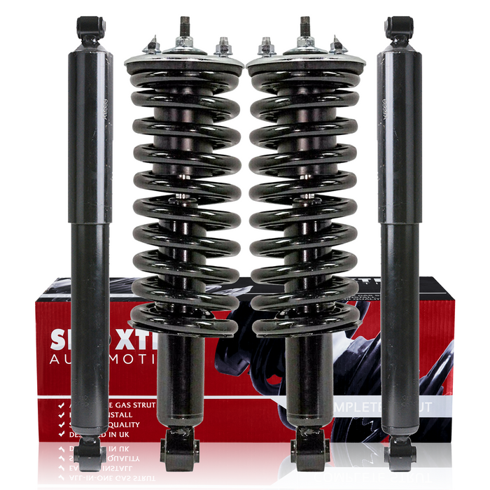 Shoxtec Full Set Complete Strut Shock Absorbers Replacement for 2005-2016 Nissan Frontier; Rear Wheel Drive Only Repl. no 271102 37273