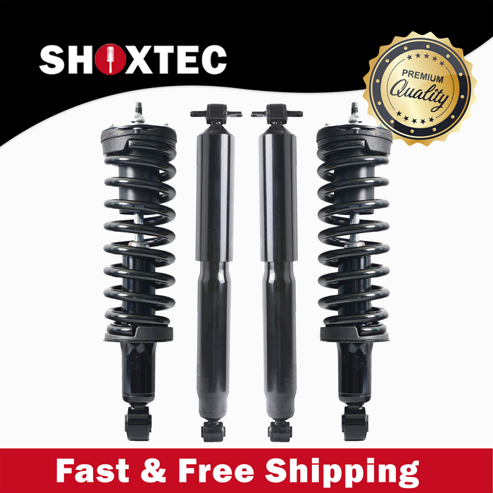 Shoxtec Full Set Complete Strut Assembly Replacement For 2004-2008 Chevrolet Colorado; 2004-2008 GMC Canyon, Repl No. 271353 911228