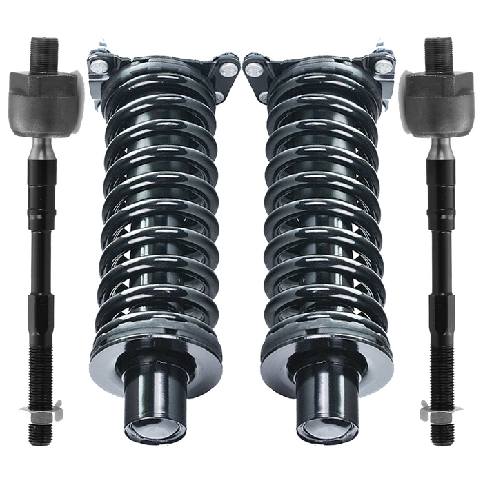 Shoxtec 4pc Front Suspension Shock Absorber Kits Replacement for 2005-2006 Jeep Liberty Diesel Engine Only includes 2 Complete Struts 2 Inner Tie Rod Ends
