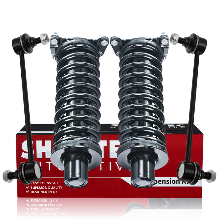 LEDKINGDOMUS 4Pc Complete Front & Rear Strut And Shock Set For 2002-2012 Jeep Liberty & 2007-2011 Dodge Nitro
