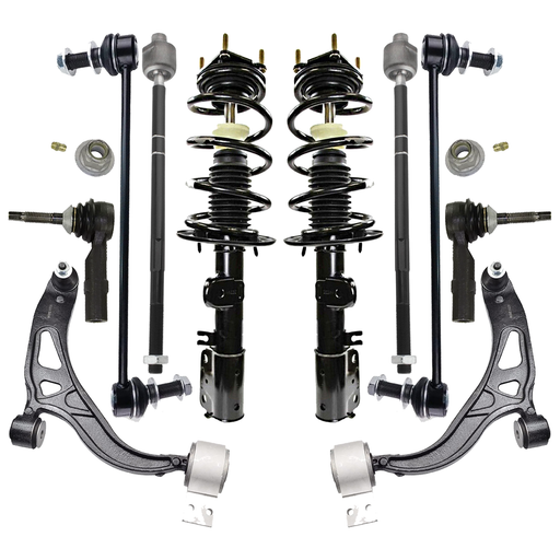 4pc Front Lower Forward Rearward Control Arm Tension Strut Ball Joint 4pc Front Lower Forward Rearward Control Arm Tension Strut Ball Joint