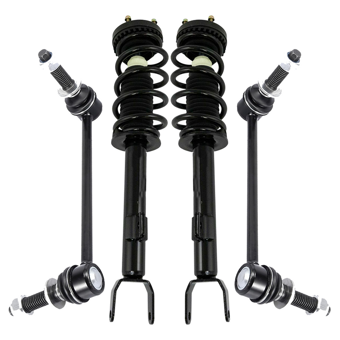 Shoxtec 4pc Front Suspension Shock Absorber Kits Replacement for 2012-2019 Chrysler 300 2012-2019 Dodge Challenger 2012-2017 Dodge Charger Includes 2 Complete Struts 2 Front Sway Bars End Link