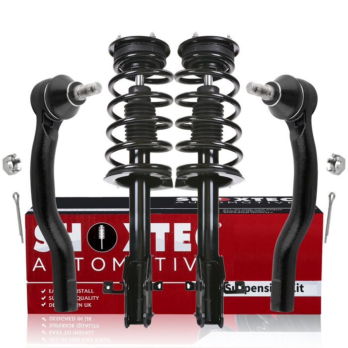 Shoxtec 4pc Front Suspension Shock Absorber Kits Replacement for 2007-2010 Ford Edge 2007-2010 Lincoln MKX AWD Only Includes 2 Complete Struts 2 Outer Tie Rod End
