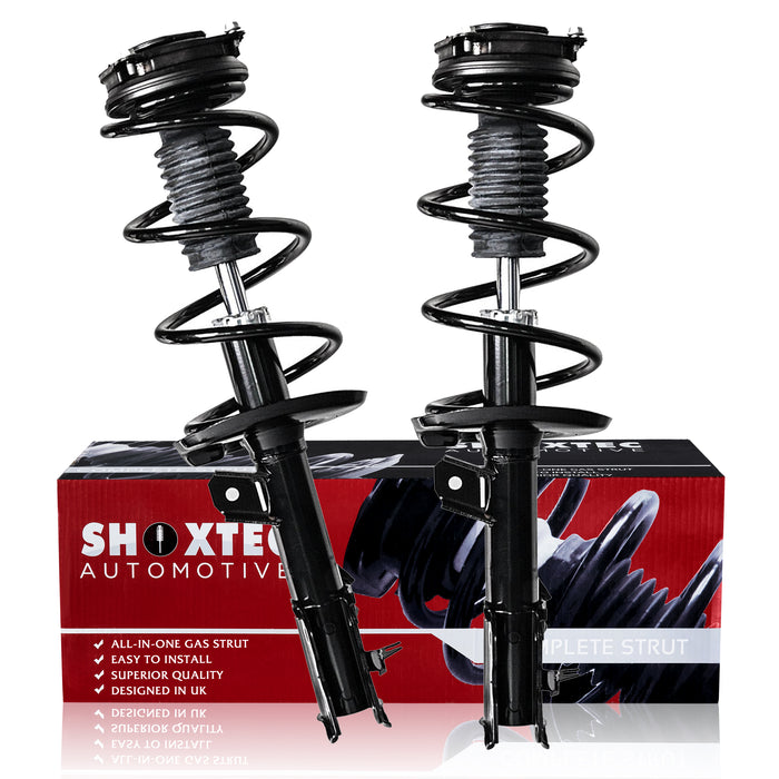 Shoxtec Front Complete Struts Assembly for 2012 2013 Nissan Rogue 2014 2015 Nissan Rogue Select Coil Spring Shock Absorber Repl Part no. 272898 272897