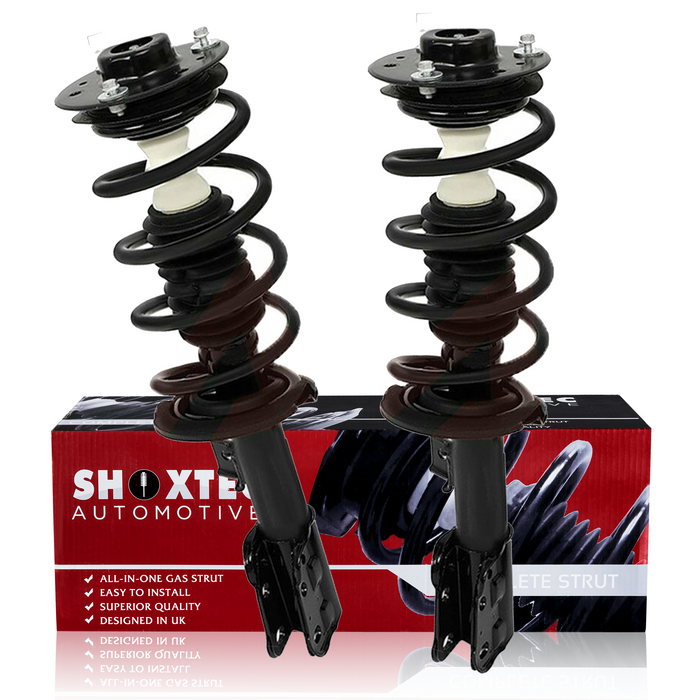 Shoxtec Front Complete Struts Assembly Replacement for 2010 - 2017 GMC Terrain 2012 - 2012 Chevrolet Captiva Sport Coil Spring Shock Absorber Repl. part no 372527 372526