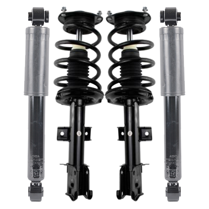 Shoxtec Full Set Complete Strut Assembly Replacement for 2010-2012 Hyundai Santa Fe Repl No. 372713, 372712, 37322