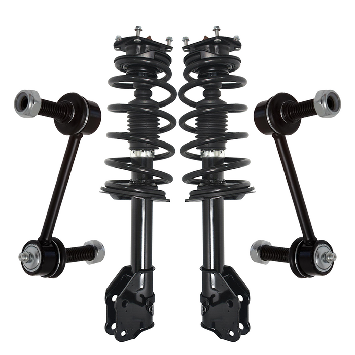 Shoxtec 4pc Front Suspension Shock Absorber Kits Replacement for 11-14 Ford Edge Fits SubModels with 3.5L V6 and 3.7L V6 Engine Includes 2 Complete Struts 2 Sway Bars