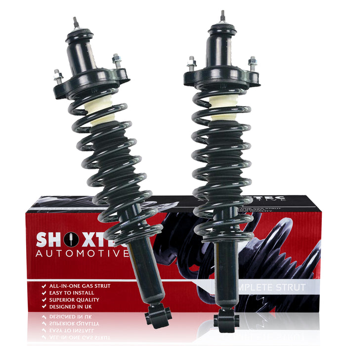 Shoxtec Rear Complete Struts Assembly fits 2007-2010 Jeep Compass and Jeep Patriot; Coil Spring Assembly Shock Absorber Repl Part no. 472401