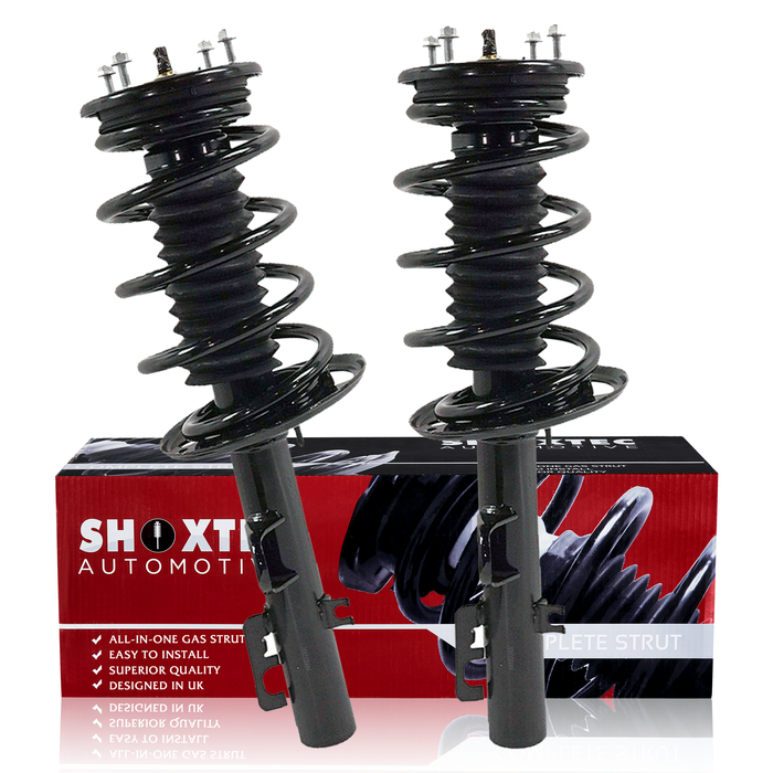 Shoxtec Front Complete Struts Replacement for 2010 - 2011 Ford Flex Coil Spring Assembly Shock Absorber Repl. Part No.472534 472535
