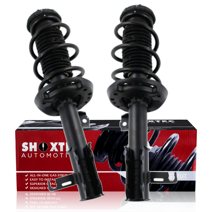 Shoxtec Front Complete Struts Assembly Replacement for 2013-2016 Buick Verano Coil Spring Shock Absorber Repl. part no 472664 472663