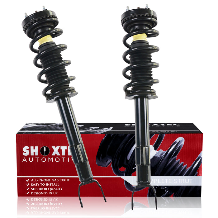 Shoxtec Front Complete Struts fits 2012-2014 Dodge Challenger; 2012-2018 Dodge Charger RWD Only Coil Spring Shock Absorber Repl. Part no. 472665