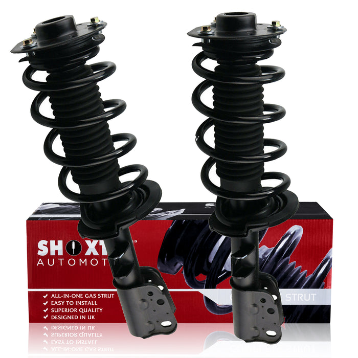 Shoxtec Front Complete Struts Assembly Replacement for 2010 - 2017 GMC Terrain 2012 - 2012 Chevrolet Captiva Sport Coil Spring Shock Absorber Repl. part no 572527 572526