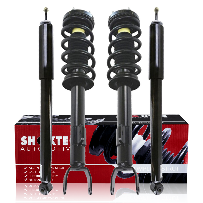 Shoxtec Full Set Complete Strut Shock Absorbers Replacement for 2011-2019 Chrysler 300; Replacement for 2011 Dodge Challenger; Repl. no 572665 5797