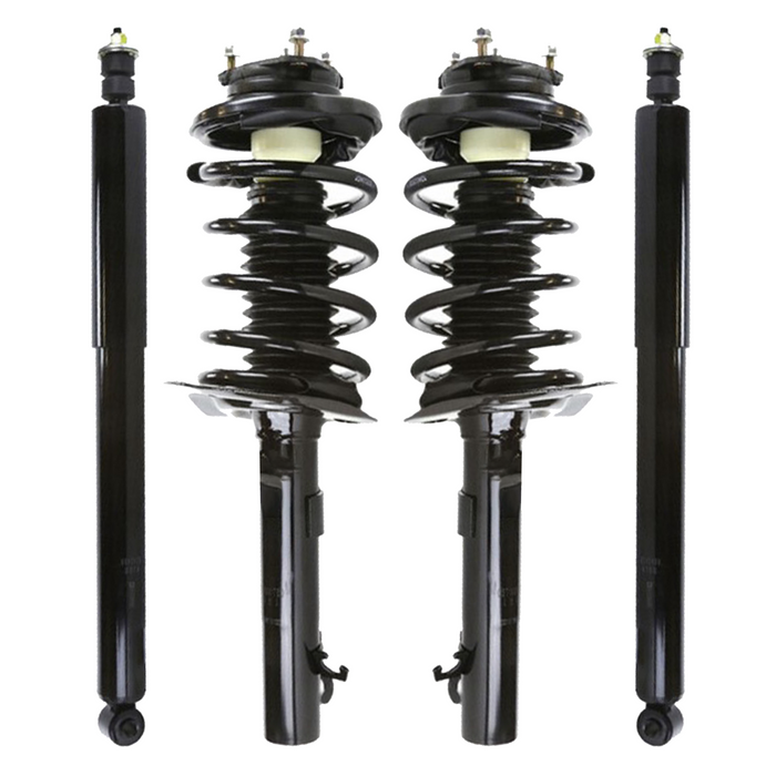 Shoxtec Full Set Complete Strut Shock Absorbers Replacement for 2006-2007 Ford Focus; Hatchback, Sedan; Repl. no 172258 172257 5796