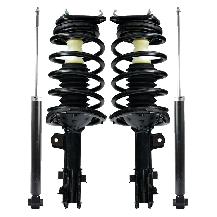 Shoxtec Full Set Complete Strut Shock Absorbers Replacement for 2006-2011 Hyundai Accent; All Trim Levels Replacement for 2006-2011 Kia Rio; Repl. no 172298 172297 5621