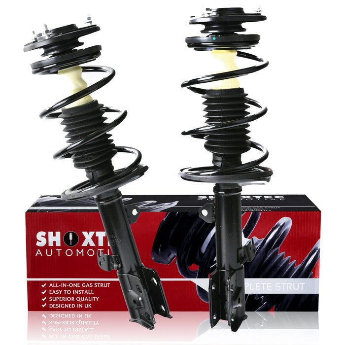 Shoxtec Front Complete Strut fits 2009-2013 TOYOTA Corolla 2011-2013 TOYOTA Matrix Coil Spring Shock Absorber Kits Repl Part No. 472598 472597