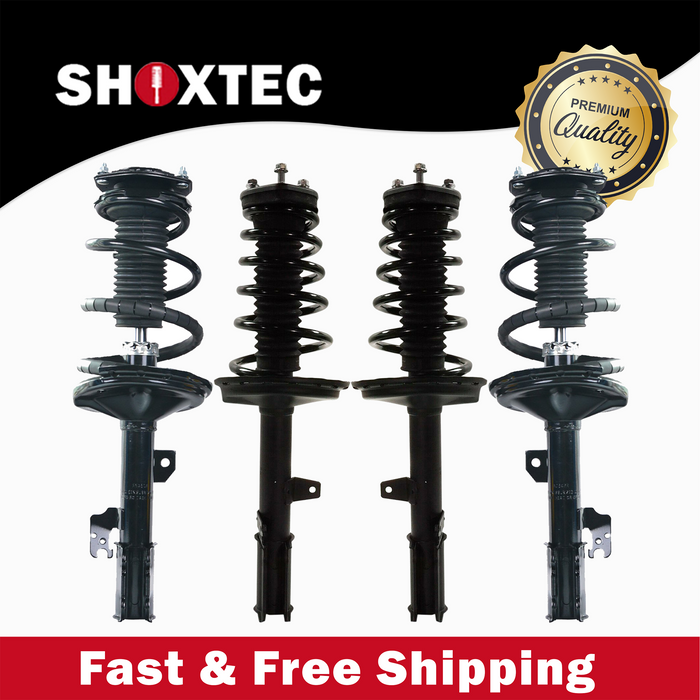 Shoxtec Full Set Complete Strut Assembly Replacement for 2004-2007 Toyota Highlander FWD Repl No. 172212, 172211, 172214, 172213
