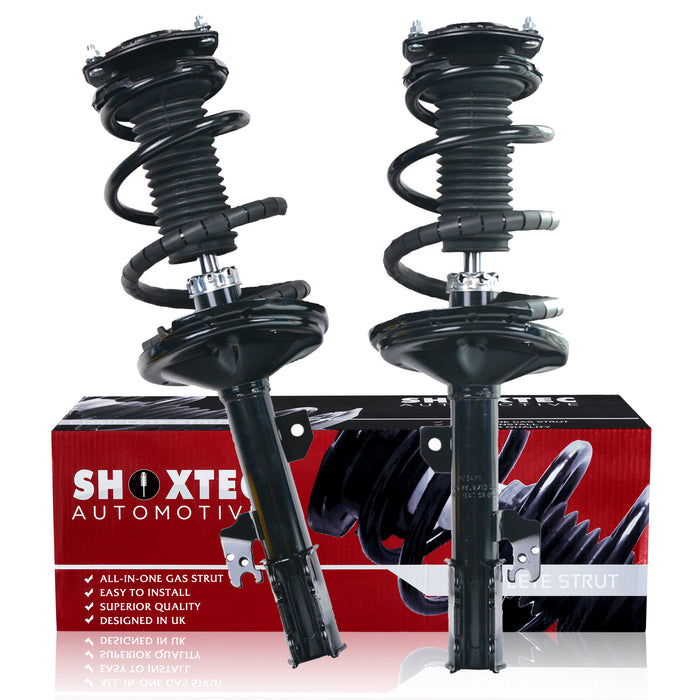 Shoxtec Front Complete Struts Assembly for 2004 -2007 Toyota Highlander FWD Only; Coil Spring Shock Absorber Kits Repl part no. 172212 172211