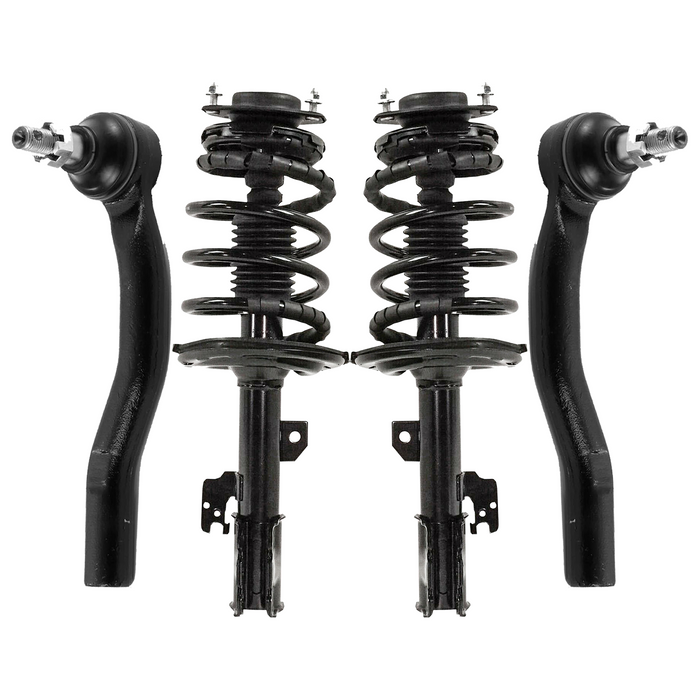 Shoxtec 4pc Front Suspension Shock Absorber Kits Replacement for 2007-2009 Lexus ES350 2006-2012 Toyota Avalon 2007-2011 Toyota Camry Includes 2 Complete Struts 2 Front Outer Tie Rod