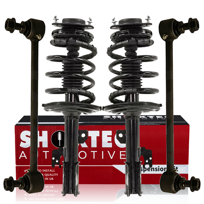 Shoxtec 4pc Front Suspension Shock Absorber Kits Replacement for 2007-2009 Lexus ES350 2006-2012 Toyota Avalon 2007-2011 Toyota Camry Includes 2 Complete Struts 2 Front Sway Bars Endlink