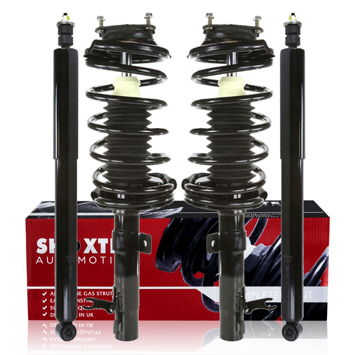 Shoxtec Full Set Complete Strut Shock Absorbers Replacement for 2000-2005 Ford Focus Repl.no 171504 171505 5796