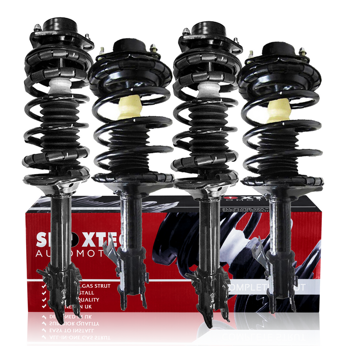 Shoxtec Full Set Complete Struts fits 1993-1999 Nissan Altima Coil Spring Assembly Shock Absorber Repl. Part No. 171943 171944 171942 171941