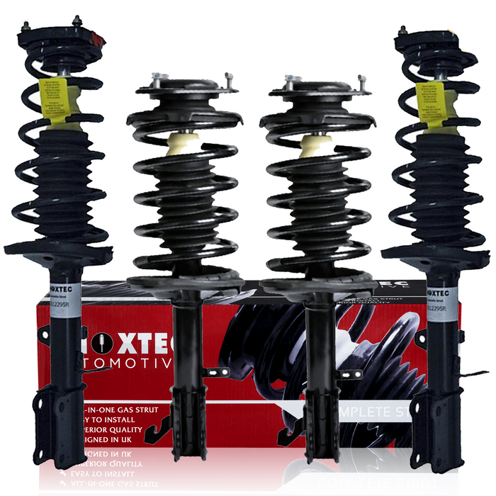 Shoxtec Full Set Complete Struts Assembly fits 1993 - 1997 GEO Prizm Coil Spring Spring Shock Absorber Repl. part no 171952 171951 171954 171953