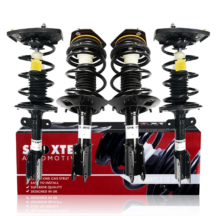 Shoxtec Full Set Complete Struts for 2000-2005 Chevrolet Impala SS; 2000-2007 Chevrolet Monte Carlo Shocks Repl.no. 171671 171661