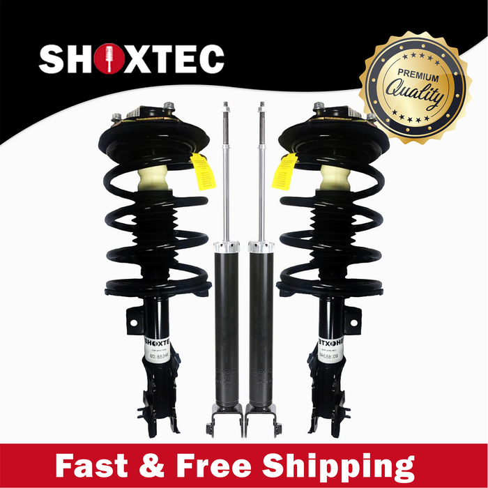 Shoxtec Full Set Complete Struts Coil Spring Assembly Shock Absorbers Replacement for 2002 2003 2004 2005 2006 Nissan Altima 3.5L V6 Repl No. 171427 171426 5990
