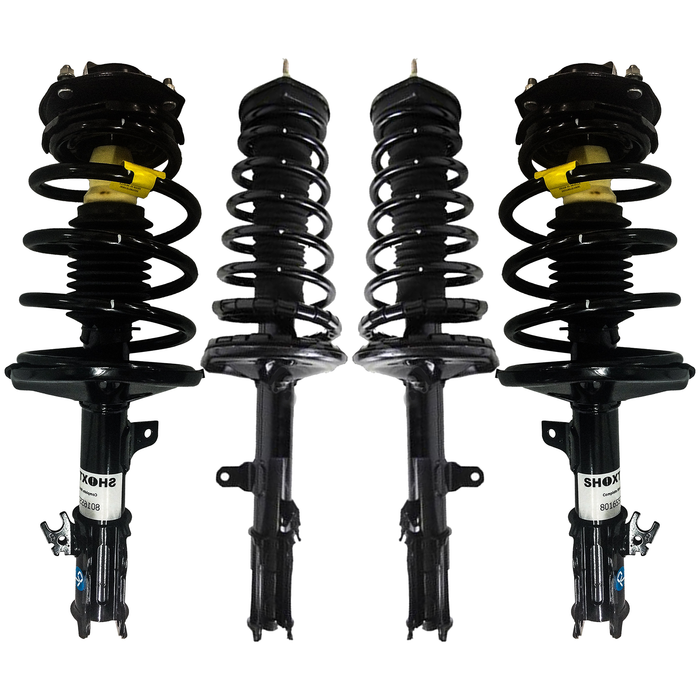 Shoxtec Full Set Complete Struts Assembly for 1997 - 2001 Toyota Camry; 1999 - 2003 Toyota Solara Coil Spring Shock Absorber Repl. Part no. 171681 171680 171678 171679