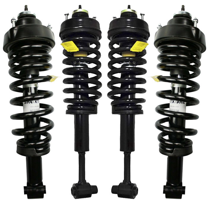 Shoxtec Full Set Complete Struts Assembly for 2002-2003 Ford Explorer; 2002-2003 Mercury Mountaineer Coil Spring Shock Absorber Repl Part no. 171321 171322