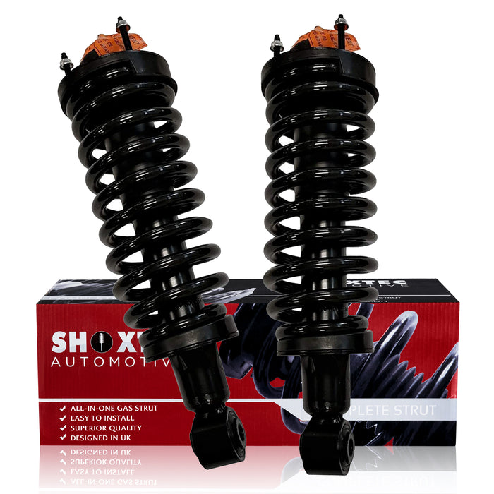 Shoxtec Front Complete Struts Coil Spring Assembly for 2003 - 2011 Ford Crown Victoria; 2003 - 2011 Lincoln Town Car; 2003 - 2011 Mercury Grand Marquis; Repl part no. 171346