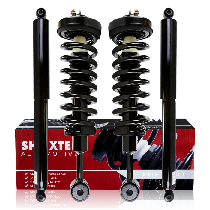 Shoxtec Full Set Complete Strut Shock Absorbers Replacement for 2004-2008 Ford F-150; 4WD Only; Replacement for 2006-2008 Lincoln Mark LT; 4WD Only Repl.no 171361 911262