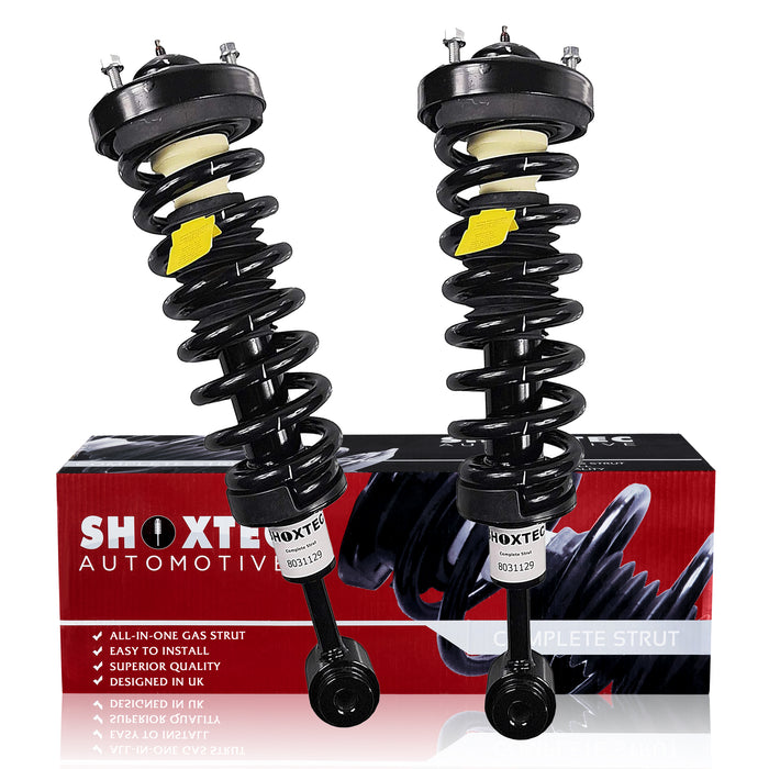 Shoxtec Front Complete Struts Assembly for 2004 - 2008 Ford F-150 4WD ; 2006 - 2008 Lincoln Mark LT Coil Spring Shock Absorber Repl. Part No. 171361