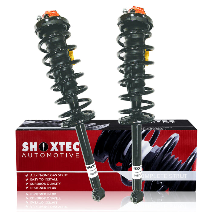Shoxtec Rear Complete Struts for 2001-2003 Acura CL; 1998-2002 Honda Accord; Coil Spring Assembly Shock Absorber Repl. Part No. 15280 133612 SR4076