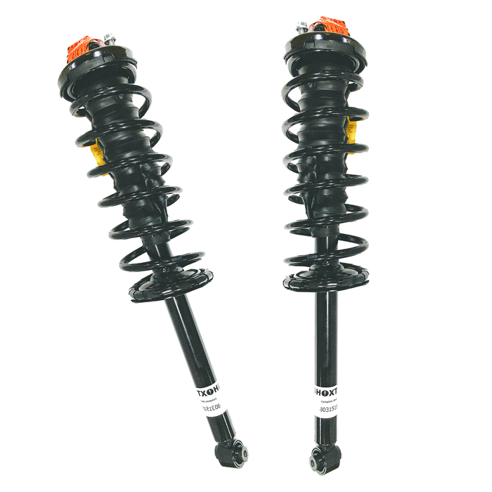 Shoxtec Rear Complete Struts for 2001-2003 Acura CL; 1998-2002 Honda Accord; Coil Spring Assembly Shock Absorber Repl. Part No. 15280 133612 SR4076