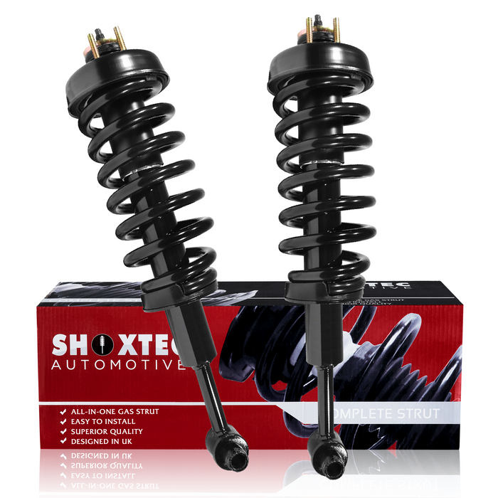 Shoxtec Front Complete Strut Assembly for 2004 2005 2006 Ford Explorer; 2004 2005 Mercury Mountaineer  Coil Spring Shock Absorber Repl. Part No. 171398