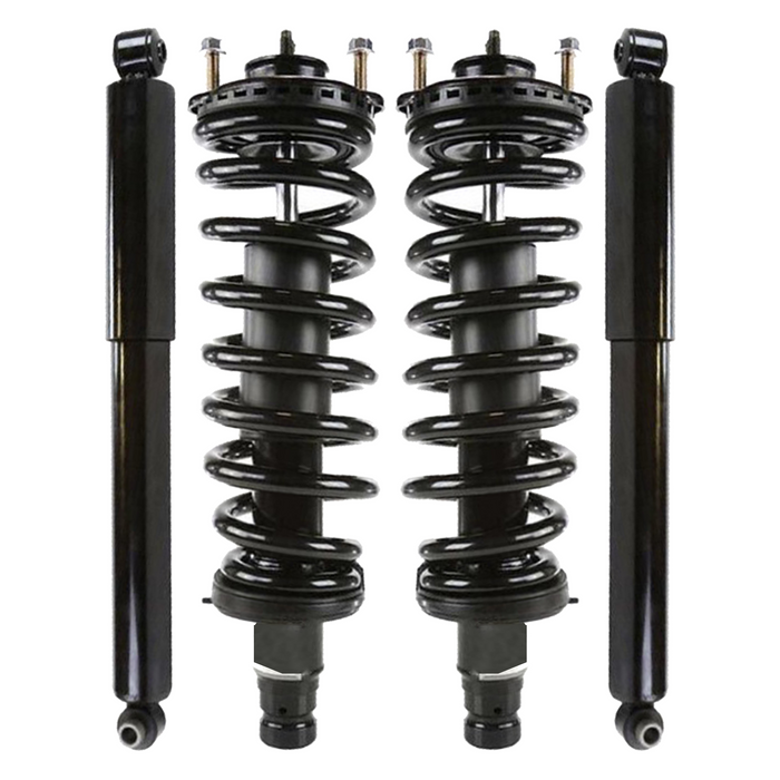 Shoxtec Full Set Complete Strut Shock Absorbers Replacement for 2004-2007 Buick Rainier Replacement for 2002-2006 GMC Envoy; Replacement for 2002-2006 GMC Envoy XL; Replacement for 2004-2005 GMC Envoy XUV; Replacement for 2002-2004 Oldsmobile Bravada;