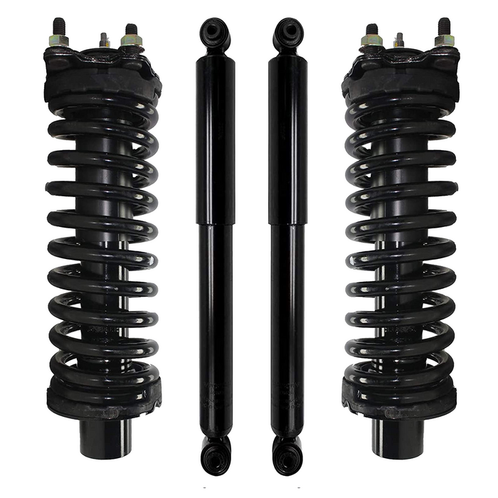 Shoxtec Full Set Shock Absorbers Replacement for 2007-2011 Dodge Nitro with 3.7L V6, 4.0L V6, Excludes Diesel, 2002-2012 Jeep Liberty with 2.4L I4, 3.7L V6, Excludes Diesel, Repl. Part No.37203, 171577L, 171577R
