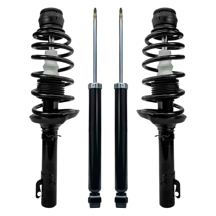 Shoxtec Full Set Shock Absorbers Replacement for 1998-2010 Volkswagen Beetle except Diesel, 1996-2006 Golf, 2007-2009 Golf City 2.0 I4, 1999-2005 Jetta except Sport Suspension from 1999.7 to 2005.4, 2007-2009 Jetta City, Repl. Part No.171525, 45984